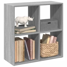 Wooden engineering gray Sonoma divider bookcase 69.5x29x69.5 cm by , Bookcases and shelves - Ref: Foro24-858008, Price: 42,45...