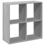 Wooden engineering gray Sonoma divider bookcase 69.5x29x69.5 cm by , Bookcases and shelves - Ref: Foro24-858008, Price: 42,45...