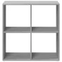 Wooden engineering gray Sonoma divider bookcase 69.5x29x69.5 cm by , Bookcases and shelves - Ref: Foro24-858008, Price: 42,45...
