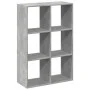Divider bookcase in gray wood and concrete 69.5x29x103.5 cm by , Bookcases and shelves - Ref: Foro24-858015, Price: 52,37 €, ...