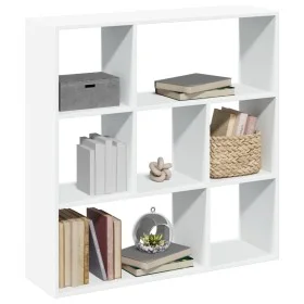Librería divisora madera ingeniería blanca 102x29x103,5 cm de , Librerías y estanterías - Ref: Foro24-858048, Precio: 72,02 €...