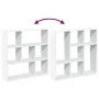 Librería divisora madera ingeniería blanca 102x29x103,5 cm de , Librerías y estanterías - Ref: Foro24-858048, Precio: 72,02 €...
