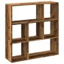 Aged engineering wood divider bookcase 102x29x103.5 cm by , Bookcases and shelves - Ref: Foro24-858055, Price: 81,15 €, Disco...