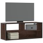 TV-Möbel aus Ingenieurholz und Metall in Eichenbraun, 100x31x39,5 cm. von , TV-Möbel - Ref: Foro24-848938, Preis: 57,86 €, Ra...