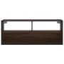 TV stand made of engineered wood and metal in brown oak, measuring 100x31x39.5 cm. by , TV Furniture - Ref: Foro24-848938, Pr...