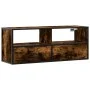Mueble TV metal y madera contrachapada roble humo 100x31x39,5cm de , Muebles TV - Ref: Foro24-848931, Precio: 57,00 €, Descue...