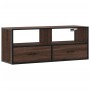TV-Möbel aus Ingenieurholz und Metall in Eichenbraun, 100x31x39,5 cm. von , TV-Möbel - Ref: Foro24-848933, Preis: 72,27 €, Ra...