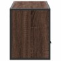 TV-Möbel aus Ingenieurholz und Metall in Eichenbraun, 100x31x39,5 cm. von , TV-Möbel - Ref: Foro24-848933, Preis: 72,27 €, Ra...