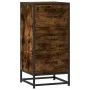 Engineered wood and smoked oak metal sideboard 35.5x35x76 cm by , Sideboards - Ref: Foro24-848946, Price: 63,96 €, Discount: %