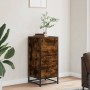 Ingenieurholz- und Metallschrank, geräucherter Eichenholz, 35,5x35x76 cm. von , Sideboards - Ref: Foro24-848946, Preis: 66,70...