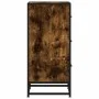 Engineered wood and smoked oak metal sideboard 35.5x35x76 cm by , Sideboards - Ref: Foro24-848946, Price: 63,96 €, Discount: %