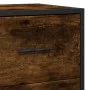 Engineered wood and smoked oak metal sideboard 35.5x35x76 cm by , Sideboards - Ref: Foro24-848946, Price: 63,96 €, Discount: %