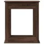 Kaminholzregal aus braunem Eichen-Ingenieurholz, 75x20x87,5 cm. von , Zubehör für Holzöfen und Kamine - Ref: Foro24-854586, P...