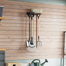 Black steel garden wall tool rack by , Tool Organization and Storage - Ref: Foro24-4019131, Price: 10,49 €, Discount: %