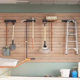 Garden wall tool racks 4 pcs black steel by , Tool Organization and Storage - Ref: Foro24-3309654, Price: 28,71 €, Discount: %