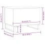 Aged engineered wood coffee table 60x44.5x45 cm by , Coffee table - Ref: Foro24-857440, Price: 81,40 €, Discount: %