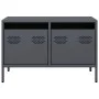 TV stand made of cold-rolled anthracite steel, measuring 68x39x43.5 cm. by , TV Furniture - Ref: Foro24-851234, Price: 68,89 ...