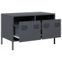 TV-Möbel aus kaltgewalztem Stahl in Anthrazit 68x39x43,5 cm von , TV-Möbel - Ref: Foro24-851234, Preis: 69,53 €, Rabatt: %