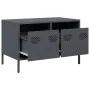 TV stand made of cold-rolled anthracite steel, measuring 68x39x43.5 cm. by , TV Furniture - Ref: Foro24-851234, Price: 68,89 ...