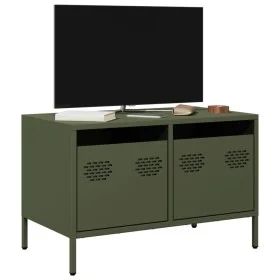 TV-Möbel aus kaltgewalztem Stahl in Olivgrün, 68x39x43,5 cm. von , TV-Möbel - Ref: Foro24-851236, Preis: 68,89 €, Rabatt: %