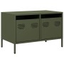 TV-Möbel aus kaltgewalztem Stahl in Olivgrün, 68x39x43,5 cm. von , TV-Möbel - Ref: Foro24-851236, Preis: 69,53 €, Rabatt: %