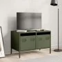 TV-Möbel aus kaltgewalztem Stahl in Olivgrün, 68x39x43,5 cm. von , TV-Möbel - Ref: Foro24-851236, Preis: 68,89 €, Rabatt: %