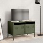 TV-Möbel aus kaltgewalztem Stahl in Olivgrün, 68x39x43,5 cm. von , TV-Möbel - Ref: Foro24-851236, Preis: 69,53 €, Rabatt: %