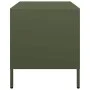 TV-Möbel aus kaltgewalztem Stahl in Olivgrün, 68x39x43,5 cm. von , TV-Möbel - Ref: Foro24-851236, Preis: 68,89 €, Rabatt: %