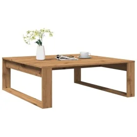 Mitteltisch aus Eichen-Ingenieurholz, handgefertigt, 100x100x35 cm. von , Couchtisch - Ref: Foro24-856691, Preis: 83,10 €, Ra...