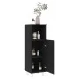 3-piece black engineered wood bathroom furniture set by vidaXL, Bathroom furniture - Ref: Foro24-3056944, Price: 173,22 €, Di...