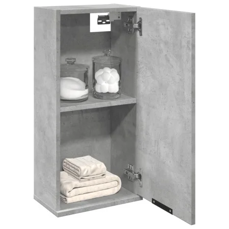 Concrete gray wall-mounted bathroom cabinet 32x20x67 cm by , Closets and storage - Ref: Foro24-856936, Price: 37,38 €, Discou...