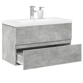 Badezimmermöbel-Set, 2-teilig, aus grauem Beton-Sperrholz. von , Badezimmermöbel - Ref: Foro24-3324909, Preis: 187,93 €, Raba...