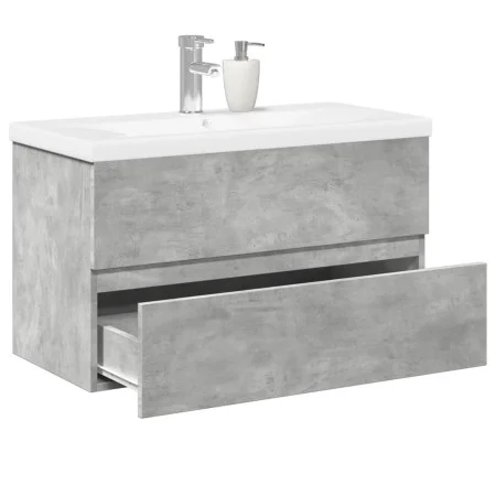 Bathroom furniture set, 2 pieces, gray plywood concrete by , Bathroom furniture - Ref: Foro24-3324909, Price: 187,55 €, Disco...