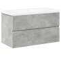 Bathroom furniture set, 2 pieces, gray plywood concrete by , Bathroom furniture - Ref: Foro24-3324909, Price: 187,55 €, Disco...