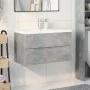 Bathroom furniture set, 2 pieces, gray plywood concrete by , Bathroom furniture - Ref: Foro24-3324909, Price: 187,55 €, Disco...