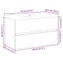 Bathroom furniture set, 2 pieces, gray plywood concrete by , Bathroom furniture - Ref: Foro24-3324909, Price: 187,55 €, Disco...