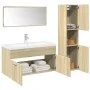 3-teiliges Badezimmermöbelset aus Eichenholz-Sonoma-Sperrholz. von , Badezimmermöbel - Ref: Foro24-3324994, Preis: 116,77 €, ...