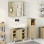 Set de muebles de baño 3 pzas madera contrachapada roble Sonoma de , Muebles de baño - Ref: Foro24-3324975, Precio: 151,01 €,...
