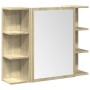 Set de muebles de baño 3 pzas madera contrachapada roble Sonoma de , Muebles de baño - Ref: Foro24-3324975, Precio: 153,96 €,...