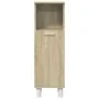 Set de muebles de baño 3 pzas madera contrachapada roble Sonoma de , Muebles de baño - Ref: Foro24-3324975, Precio: 151,01 €,...