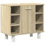 Set de muebles de baño 3 pzas madera contrachapada roble Sonoma de , Muebles de baño - Ref: Foro24-3324975, Precio: 153,96 €,...