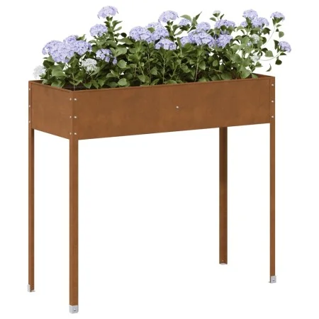 Rusted steel planter 100.5x40.5x90 cm by , Pots and planters - Ref: Foro24-4008961, Price: 47,31 €, Discount: %