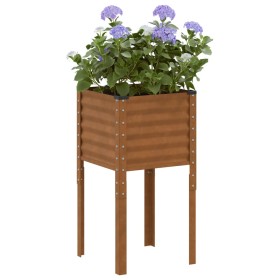 Rusted steel planter 45x45x88 cm by , Pots and planters - Ref: Foro24-4008968, Price: 30,48 €, Discount: %