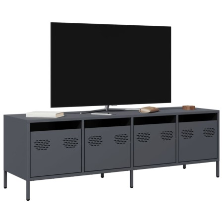 TV-Möbel aus kaltgewalztem Stahl in Anthrazit 135x39x43,5 cm von , TV-Möbel - Ref: Foro24-851306, Preis: 156,68 €, Rabatt: %