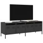 Mueble para TV acero laminado en frío negro 135x39x43,5 cm de , Muebles TV - Ref: Foro24-851304, Precio: 108,22 €, Descuento: %