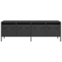 Mueble para TV acero laminado en frío negro 135x39x43,5 cm de , Muebles TV - Ref: Foro24-851304, Precio: 108,22 €, Descuento: %
