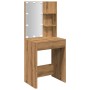 Frisiertisch mit LED-Lichtern Eiche Handwerker 60x40x140 cm von , Tische - Ref: Foro24-857000, Preis: 119,20 €, Rabatt: %
