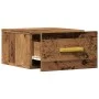Nachttisch aus Holz an der Wand, verwittert, 35x35x20 cm. von , Nachttische - Ref: Foro24-857063, Preis: 27,41 €, Rabatt: %