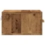 Nachttisch aus Holz an der Wand, verwittert, 35x35x20 cm. von , Nachttische - Ref: Foro24-857063, Preis: 27,41 €, Rabatt: %