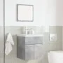 Bathroom furniture set, 2 pieces, gray plywood with concrete finish. by , Bathroom furniture - Ref: Foro24-856368, Price: 49,...